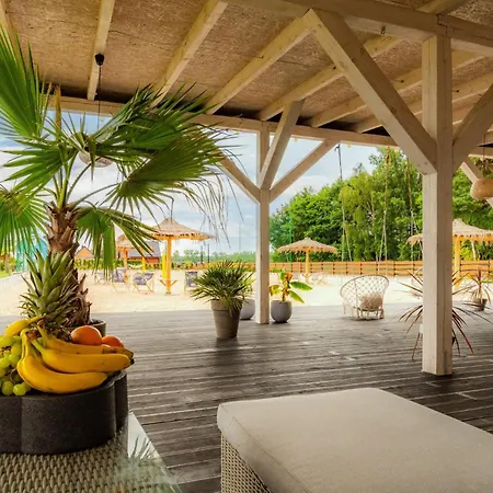 Feriehus Piaskowa11 Palm & Wellness - Basen, Jacuzzi, Balia, Sauna, Egzotyczne Papugi Ara Łeba